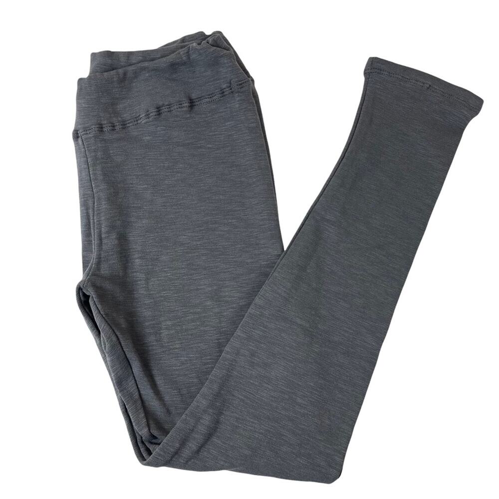 Olivaceous Pull On Terry Lined Leggings Gray Spacedye Size Medium